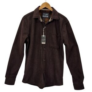 NWT Outlander by Craft+Flow Corduroy Plaid Lined Shacked Shirt Jacket Brown
